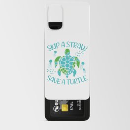 Skip A Straw Save A Turtle Android Card Case