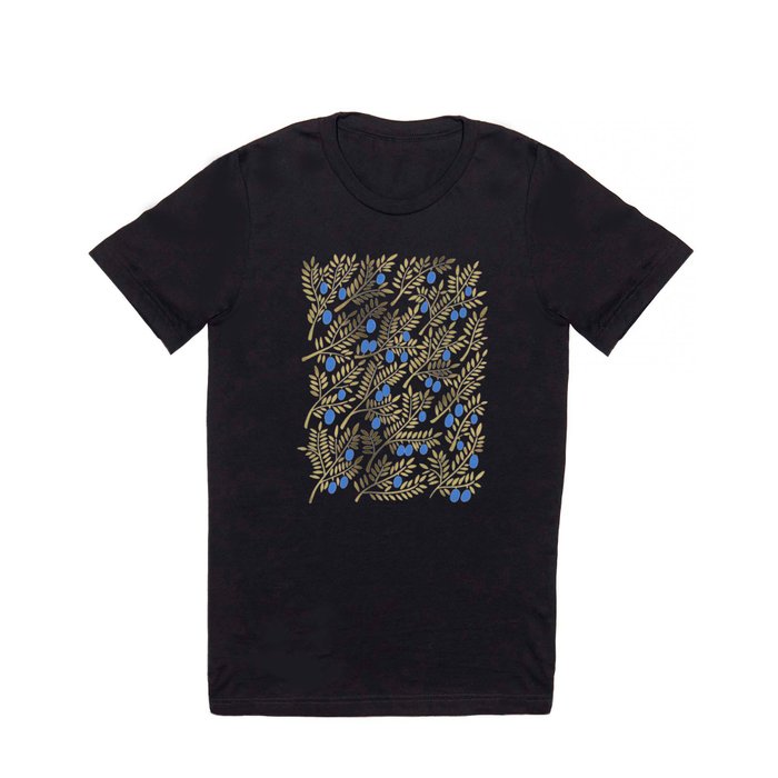 Olive Branches – Gold & Blue T Shirt