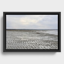 Sand flats Framed Canvas