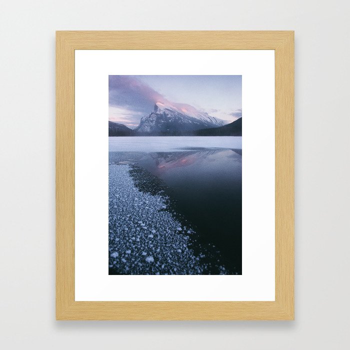 Sunset at Vermillion Lakes Framed Art Print