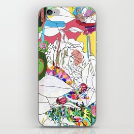 Floral abstract iPhone Skin