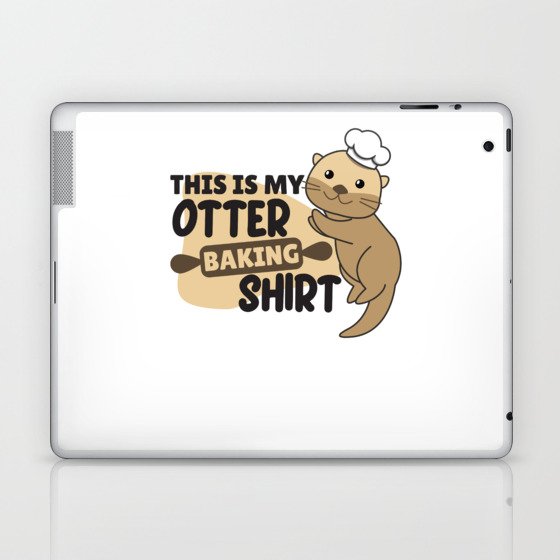 My Otter Back Shirt - Funny Otter Pun Laptop & iPad Skin