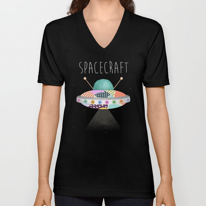 Spacecraft V Neck T Shirt