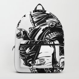 Woman Motorcycle Rider Backpack