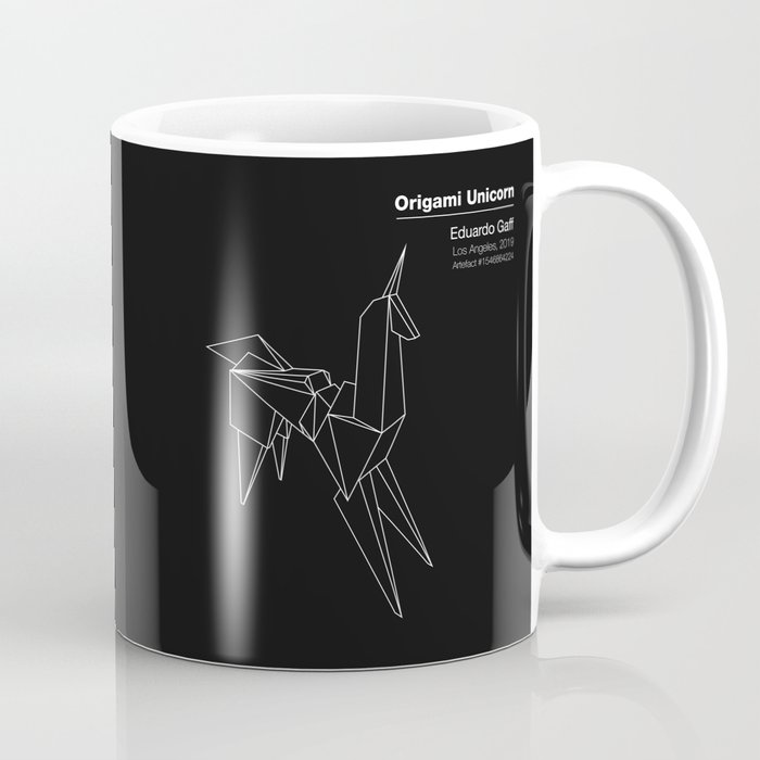 Origami Unicorn Coffee Mug