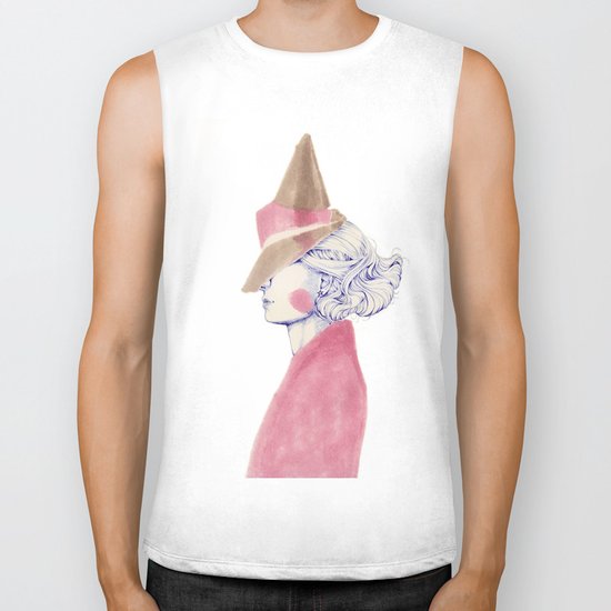 A Touch of Pink Biker Tank