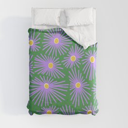 New England Asters Duvet Cover