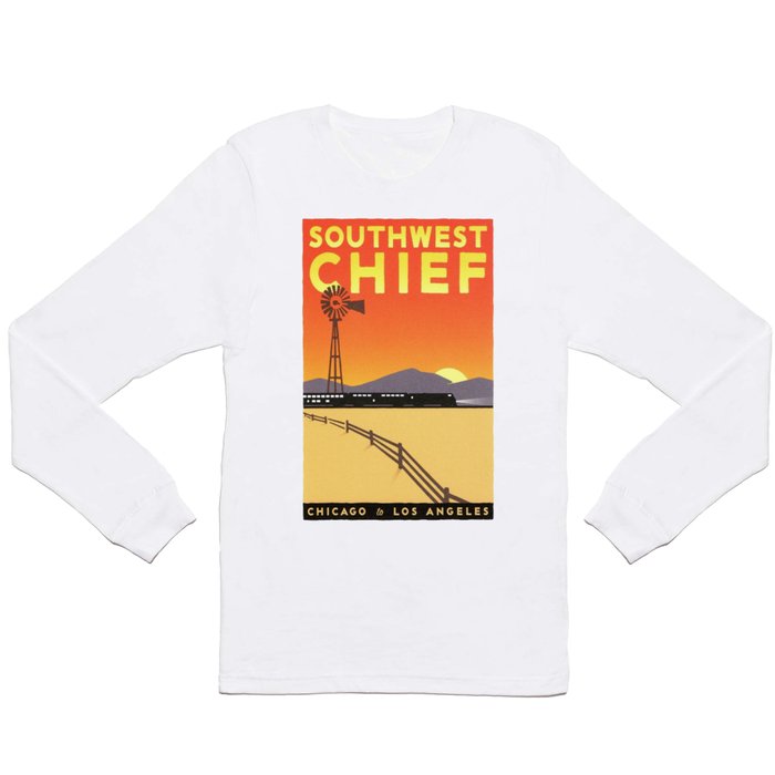 Vintage poster - Southwest Chief Long Sleeve T Shirt