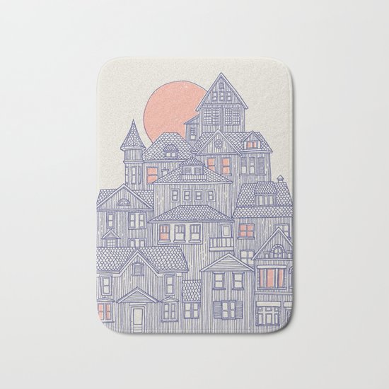 Rainy City Bath Mat