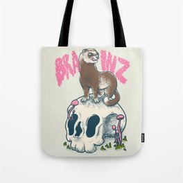 Ferret craving for Brains | Cute adorable furry creature ruthless killer Dook Dooking Tote Bag