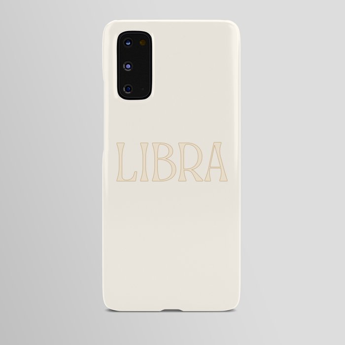 Neutral Cream Libra Energy Android Case