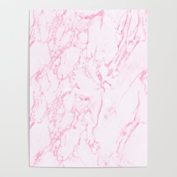 Pink Marble Look Poster