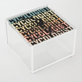 Cycologist definition funny cyclist quote Acrylic Box