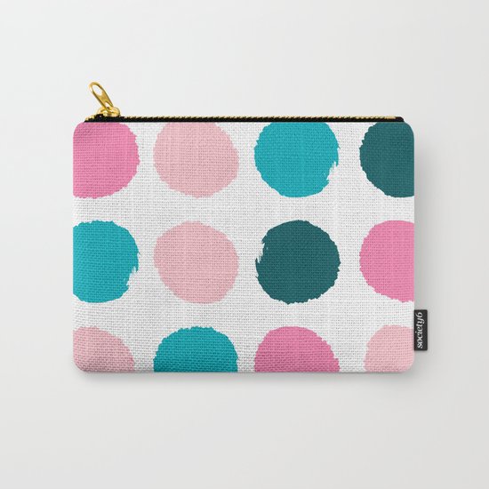 Hugo - abstract modern color palette gender neutral baby nursery dorm college art Carry-All Pouch