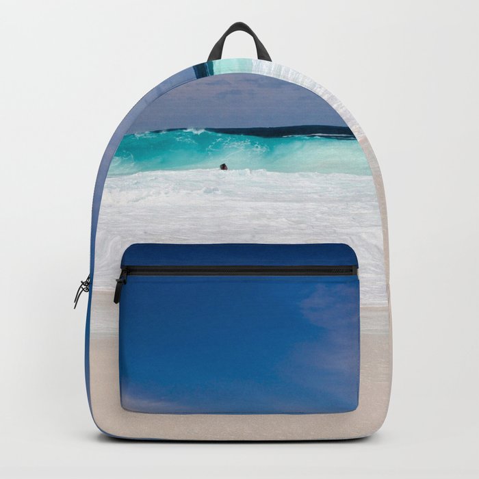 Tropical Turquoise Waves Backpack