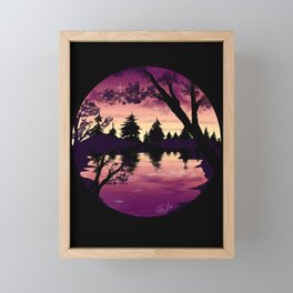 Plum Sunrise Framed Mini Art Print