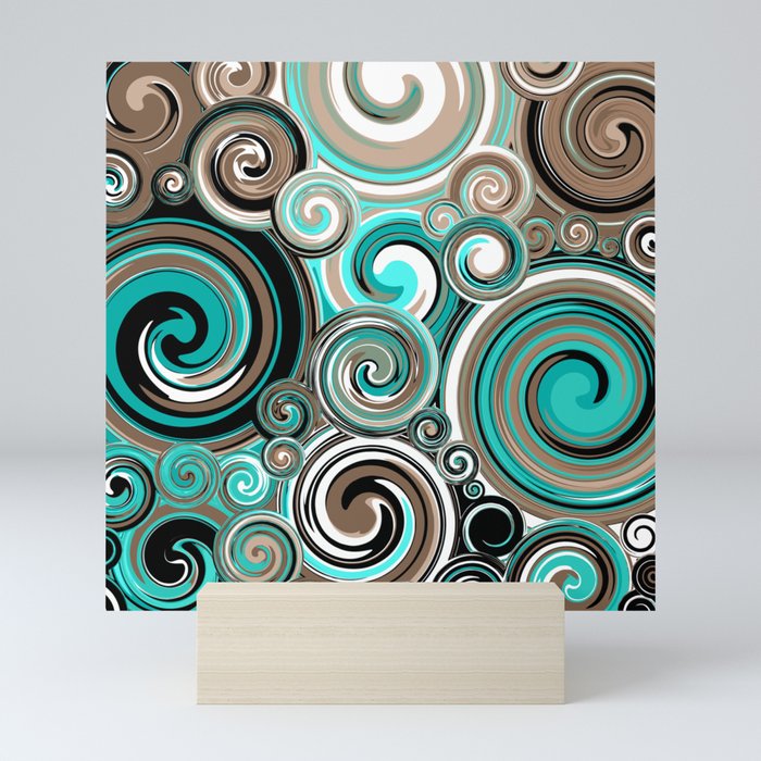 Water Whirlwind Abstract 2 Mini Art Print