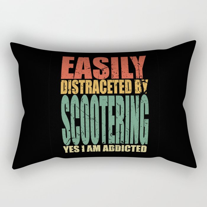 Scootering Saying funny Rectangular Pillow