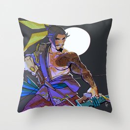 Hanzo Shimada Throw Pillow
