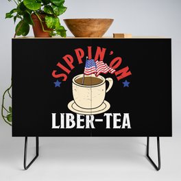 Sippin On Liber Tea Funny Credenza