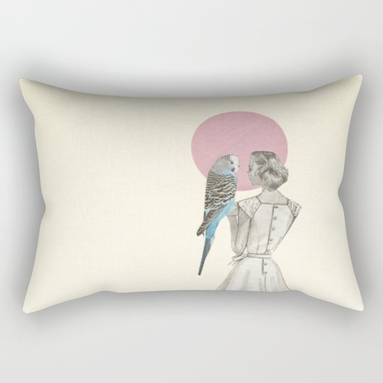 A Bird in the Hand Rectangular Pillow