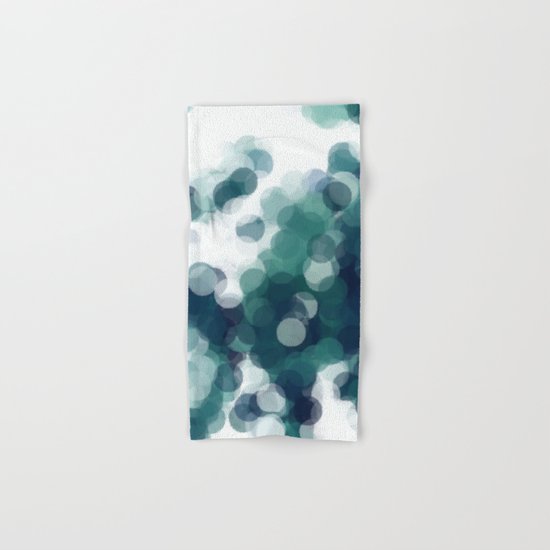 Green Bubbles #Society6 #Art #1 Hand & Bath Towel