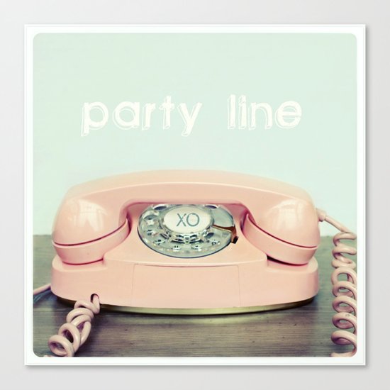 Party Line Canvas Print
