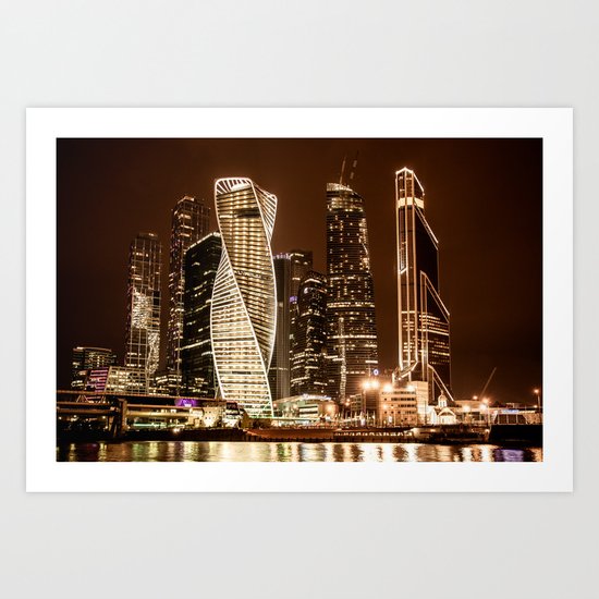 Moscow city Art Print