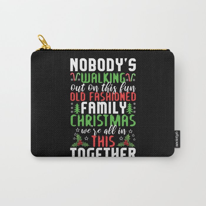 December 2021 Winter Fun Family Christmas Carry-All Pouch