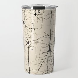 Santiago Ramon y Cajal Neurons Drawing Travel Mug