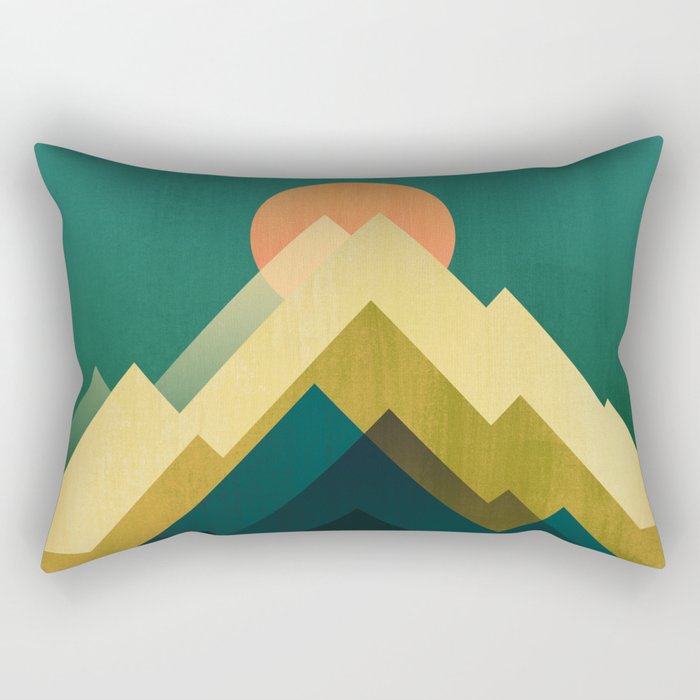 Gold Peak Rectangular Pillow