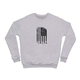 US flag Barber tools american barber gifts fashion Crewneck Sweatshirt