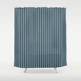 [ Thumbnail: Light Slate Gray and Dark Slate Gray Colored Lines Pattern Shower Curtain ]
