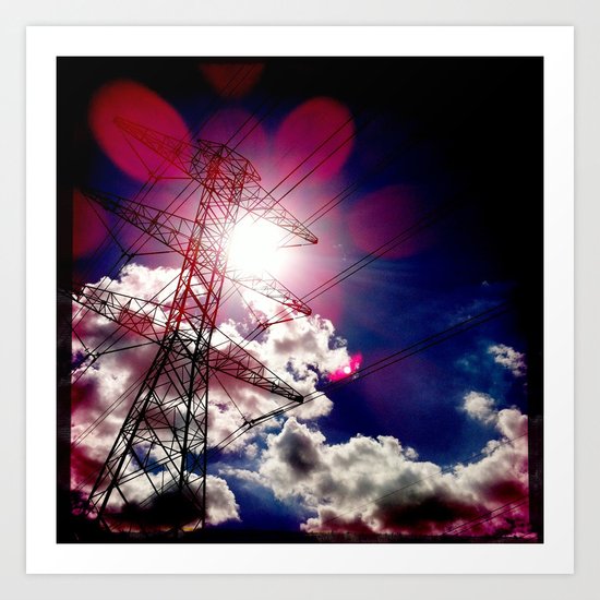 Power Lines Art Print