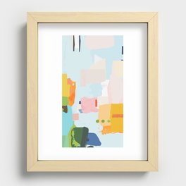 solving world hunger with pretty shapes Recessed Framed Print