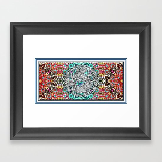 Dragon Garden Framed Art Print