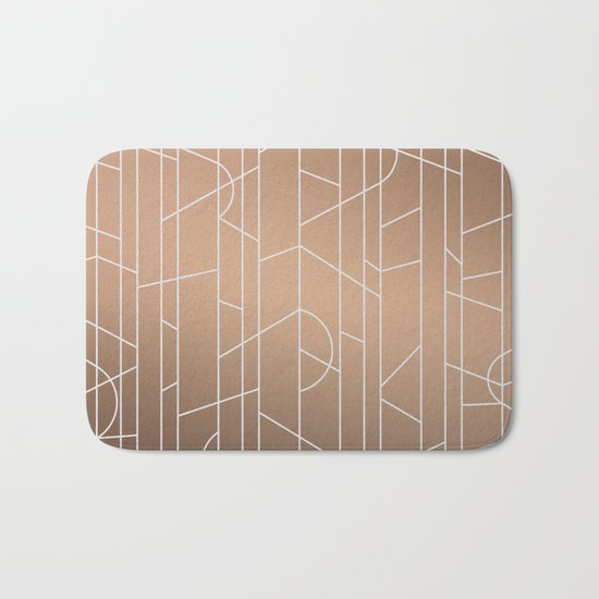 Patternbronze #3 Bath Mat