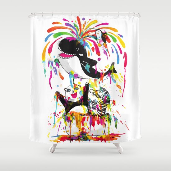 Yay! Bath Time! Shower Curtain
