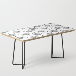 Black Fish With Polka Dot Seamless Pattern Coffee Table