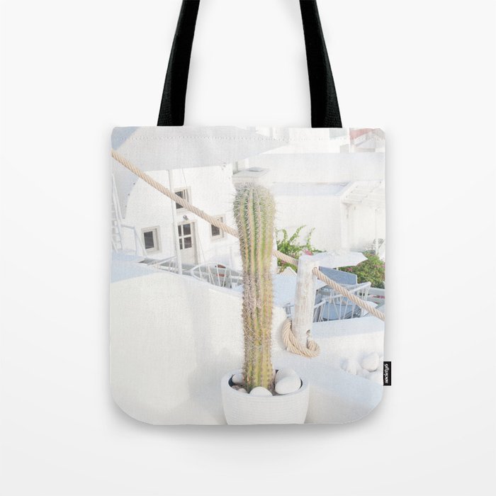 Santorini Cactus Dream #2 #minimal #wall #decor #art #society6 Tote Bag