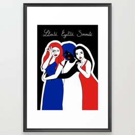 Liberté - Égalité - Sororité Framed Art Print