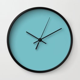 Solid Pale Blue Hosta Color Wall Clock