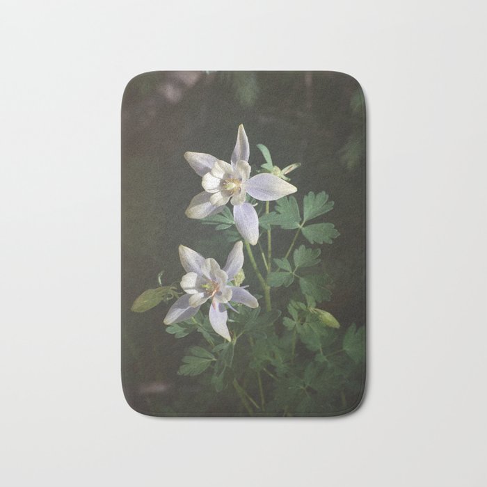 Columbine Flower Photograph Bath Mat