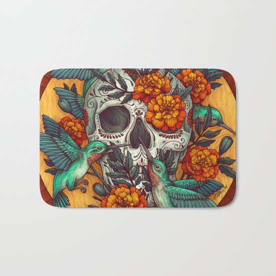Dia de los Muertos Bath Mat