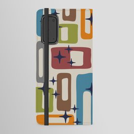 Retro Mid Century Modern Abstract Pattern 224 Atomic Googie Android Wallet Case