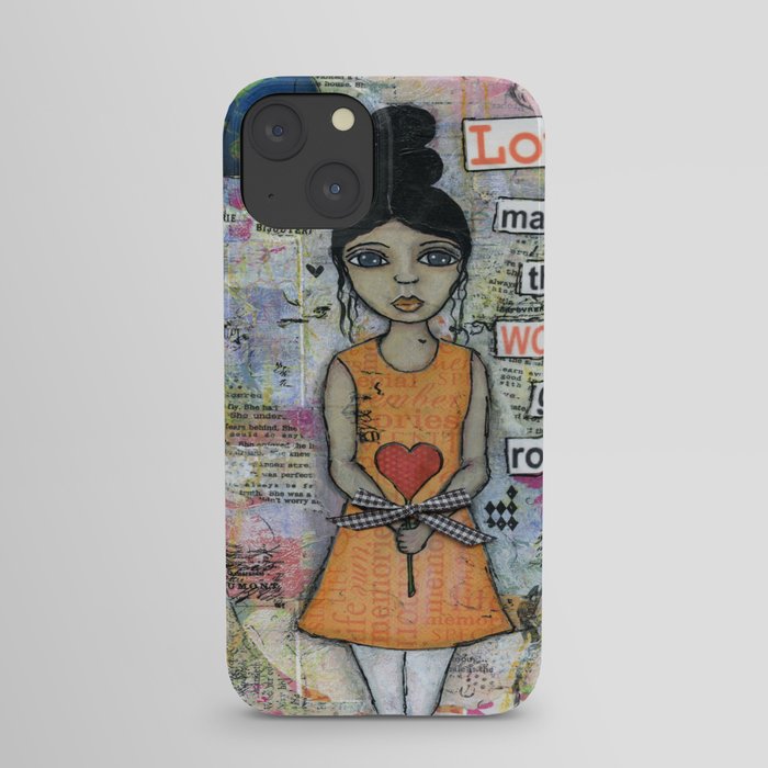 Love Makes the World Go Round iPhone Case