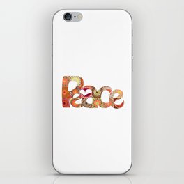 Colorful Peace Symbol in a Mandala Style - Peace 12 iPhone Skin
