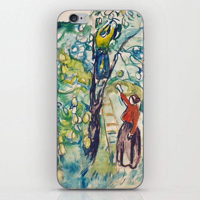 Edvard Munch - Woman Picking Fruit (Kvinner høster frukt) iPhone Skin