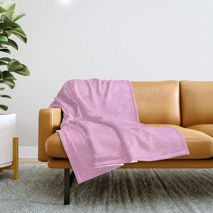 Light Hot Pink - solid color Throw Blanket