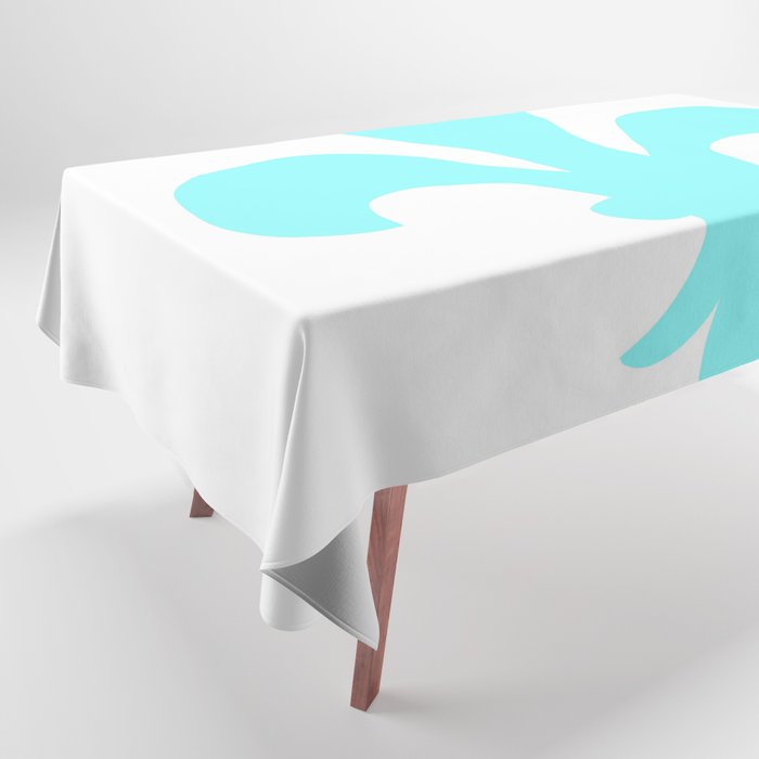 Fleur de Lis (Aqua & White) Tablecloth